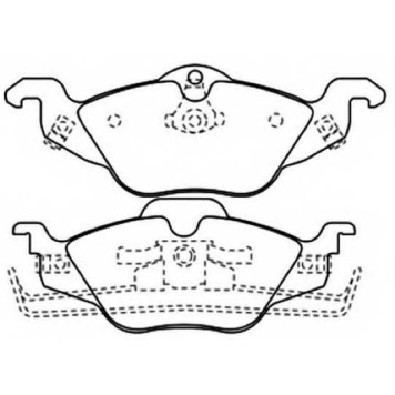 Колодки тормозные дисковые <b>ASVA AKD-0189</b>