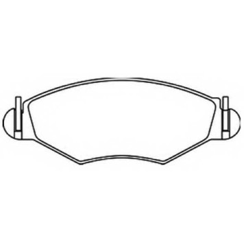 Колодки тормозные дисковые | перед | <b>ASVA AKD-0201</b>