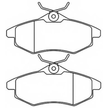 Клодки тормозные дисковые передние <b>ASVA AKD0207</b>