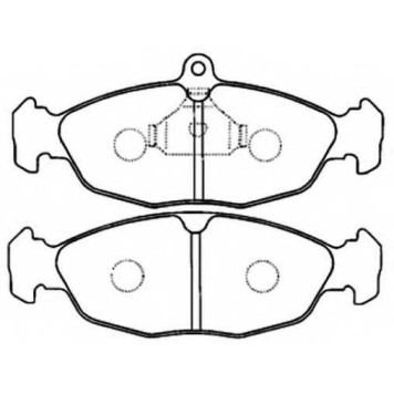 Колодки тормозные дисковые <b>ASVA AKD-0221</b>