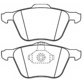 Комплект тормозных колодок, дисковый тормоз <b>ASVA AKD0224</b>
