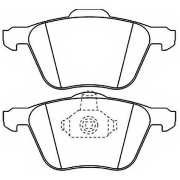 Комплект тормозных колодок, дисковый тормоз <b>ASVA AKD0224</b>