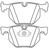 Колодки тормозные дисковые задние <b>ASVA AKD0228</b>