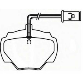 Комплект тормозных колодок, дисковый тормоз_ <b>ASVA AKD0237</b>