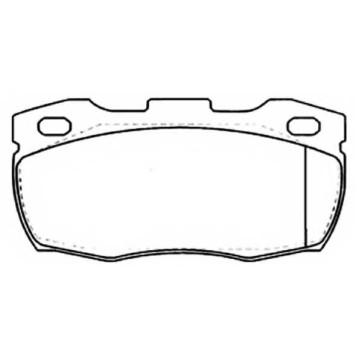 Колодки тормозные дисковые передние <b>ASVA AKD0243</b>