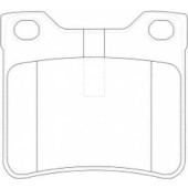 Колодки тормозные дисковые задние <b>ASVA AKD0265</b>