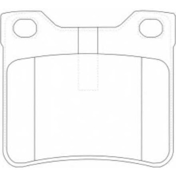 Колодки тормозные дисковые задние <b>ASVA AKD0265</b>