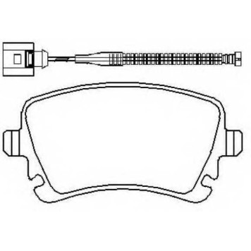 Колодки тормозные дисковые задние <b>ASVA AKD0330</b>