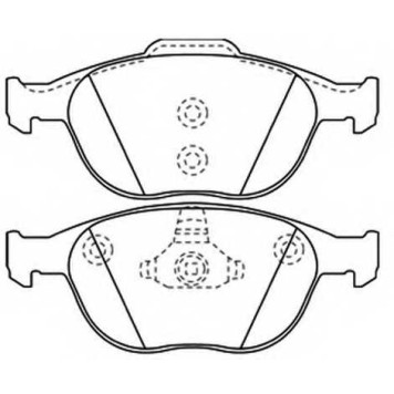Колодки тормозные дисковые <b>ASVA AKD-0337</b>