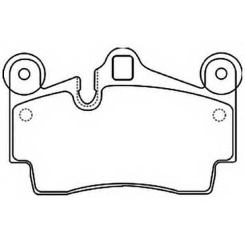 Колодки тормозные дисковые задние <b>ASVA AKD0347</b>