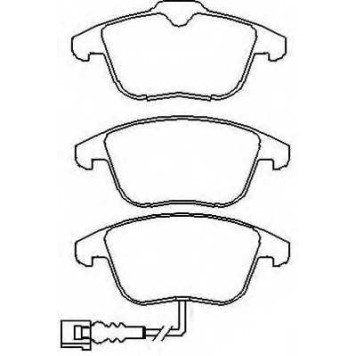 Колодки тормозные дисковые передние <b>ASVA AKD03483</b>