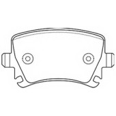 Колодки тормозные дисковые задние <b>ASVA AKD0349</b>