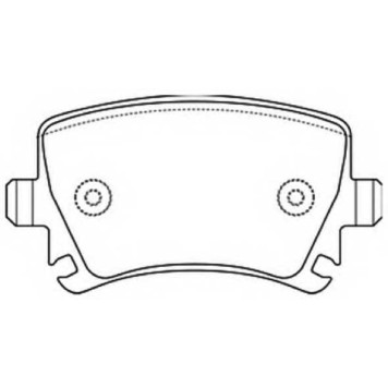 Колодки тормозные дисковые задние <b>ASVA AKD0349</b>