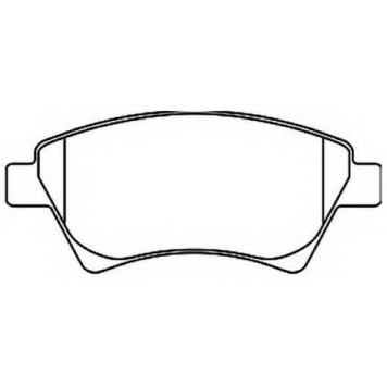 Колодки тормозные дисковые передние <b>ASVA AKD0350</b>