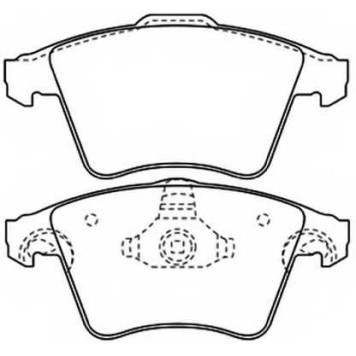 Колодки тормозные дисковые передние <b>ASVA AKD0353</b>
