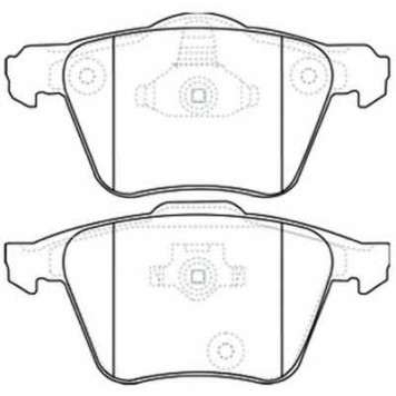 Колодки тормозные дисковые передние <b>ASVA AKD0357</b>
