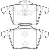 Комплект тормозных колодок, дисковый тормоз <b>ASVA AKD0358</b>