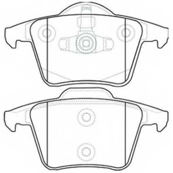 Комплект тормозных колодок, дисковый тормоз <b>ASVA AKD0358</b>