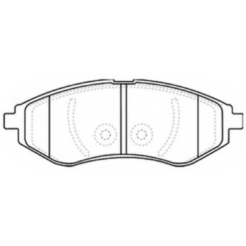 Колодки тормозные дисковые | перед | <b>ASVA AKD-0370</b>