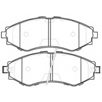 Колодки тормозные дисковые | перед | <b>ASVA AKD-0374</b>