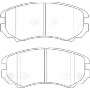 Колодки тормозные дисковые передние <b>ASVA AKD03773</b>