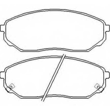 Колодки тормозные дисковые передние <b>ASVA AKD0441</b>