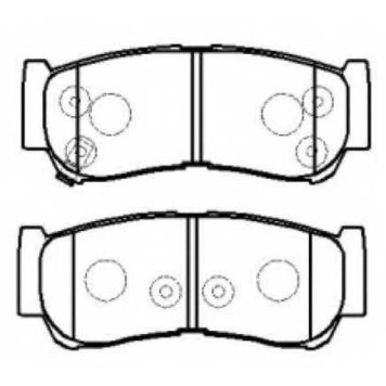 Колодки тормозные дисковые | зад | <b>ASVA AKD-0447</b>