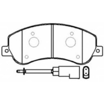 Колодки тормозные передние дисковые <b>ASVA AKD0448</b>