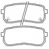 Колодки тормозные дисковые задние <b>ASVA AKD0457</b>