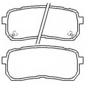 Колодки тормозные дисковые задние <b>ASVA AKD0457</b>