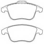 Колодки тормозные передние дисковые <b>ASVA AKD0462</b>