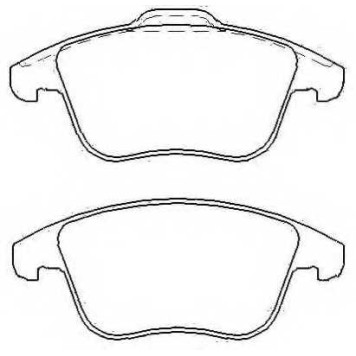 Колодки тормозные передние дисковые <b>ASVA AKD0462</b>