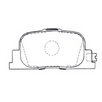 Колодки тормозные дисковые задние <b>ASVA AKD0510</b>