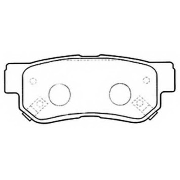 Колодки тормозные дисковые задние <b>ASVA AKD0539</b>