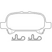 Колодки тормозные дисковые задние <b>ASVA AKD06030</b>