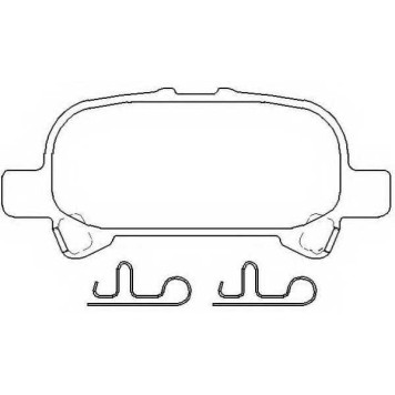 Колодки тормозные дисковые задние <b>ASVA AKD06030</b>