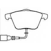 Колодки тормозные дисковые передние с датчиком <b>ASVA AKD0616</b>