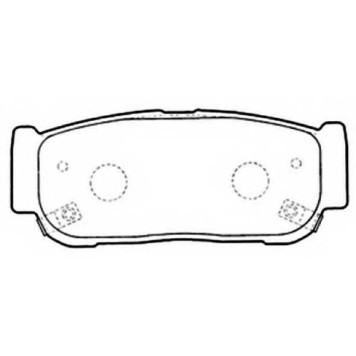 Колодки тормозные дисковые | зад | <b>ASVA AKD-0797</b>