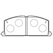 Колодки тормозные дисковые передние (TOYOTA CALDINA CT196/ET <b>ASVA AKD1001</b>