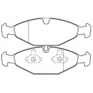Колодки тормозные передние <b>ASVA AKD1008</b>