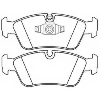 Колодки тормозные дисковые передние <b>ASVA AKD1011</b>