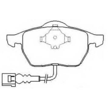 Колодки тормозные передние дисковые <b>ASVA AKD1029</b>