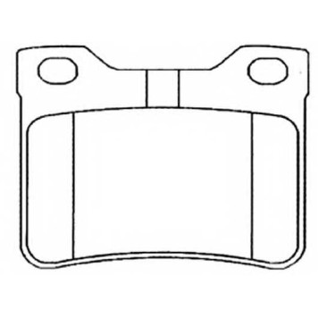 Колодки тормозные дисковые задние <b>ASVA AKD1042</b>