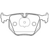 Колодки тормозные дисковые задние <b>ASVA AKD1045</b>