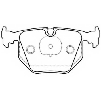 Колодки тормозные дисковые задние <b>ASVA AKD1045</b>