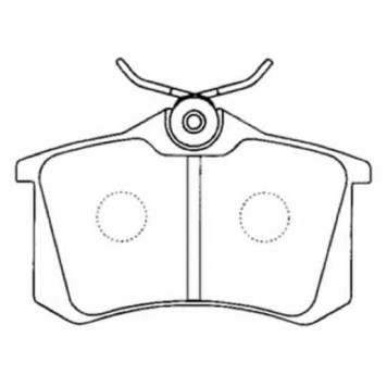 Колодки тормозные дисковые задние <b>ASVA AKD1049</b>