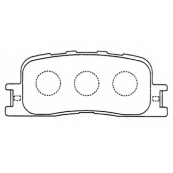 Колодки тормозные дисковые задние <b>ASVA AKD1064</b>