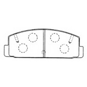 Колодки тормозные дисковые задние <b>ASVA AKD1076</b>