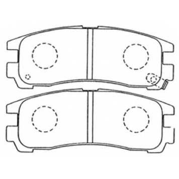 Колодки тормозные дисковые задние <b>ASVA AKD1078</b>