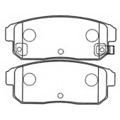 Колодки тормозные дисковые задние <b>ASVA AKD1088</b>